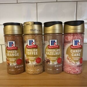 McCormick Winter Finishing Sugars Lot Of 4 2025 New Limited‎ Edition Holiday